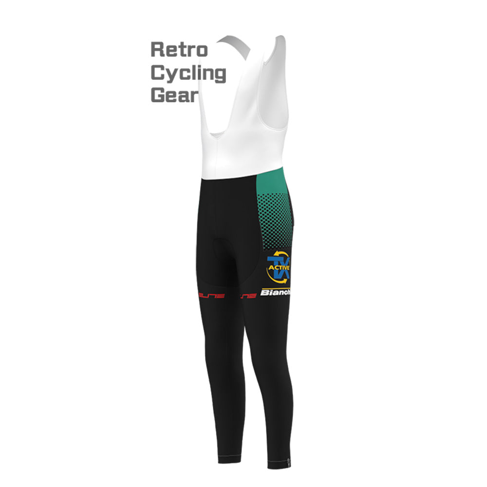 black  Bianchi Long Sleeve Cycling Kits