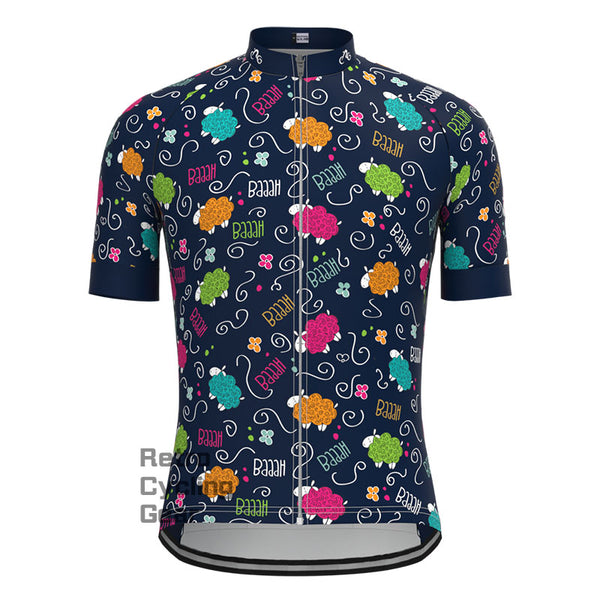 Colorful Lamb Short Sleeves Cycling Jersey