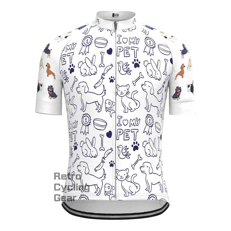 Cartoon animals Short Sleeves Cycling Jersey
