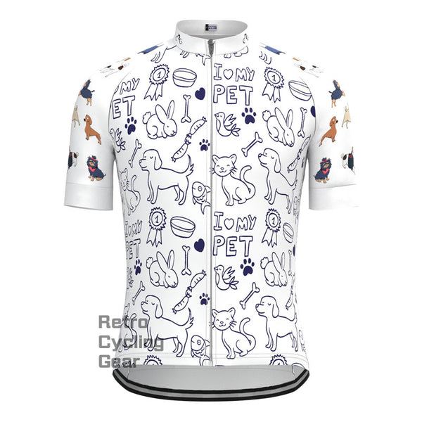 Cartoon animals Short Sleeves Cycling Jersey
