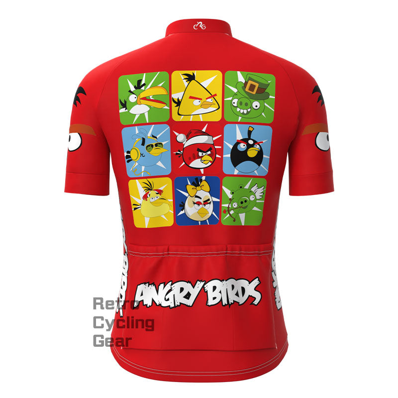 Angry Birds Rotes Kurzarm-Radtrikot