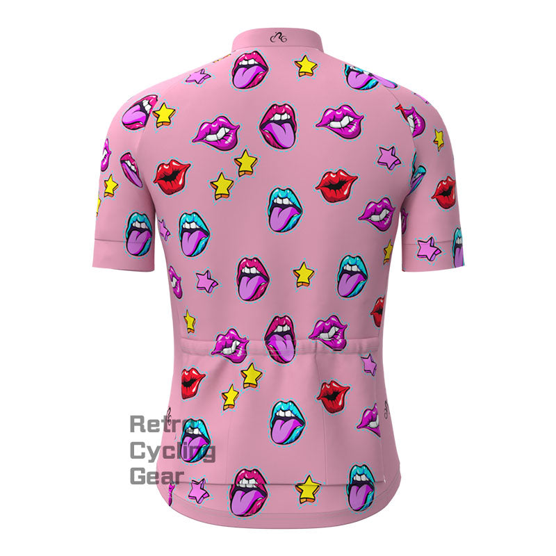 Graffiti lips Short Sleeves Cycling Jersey