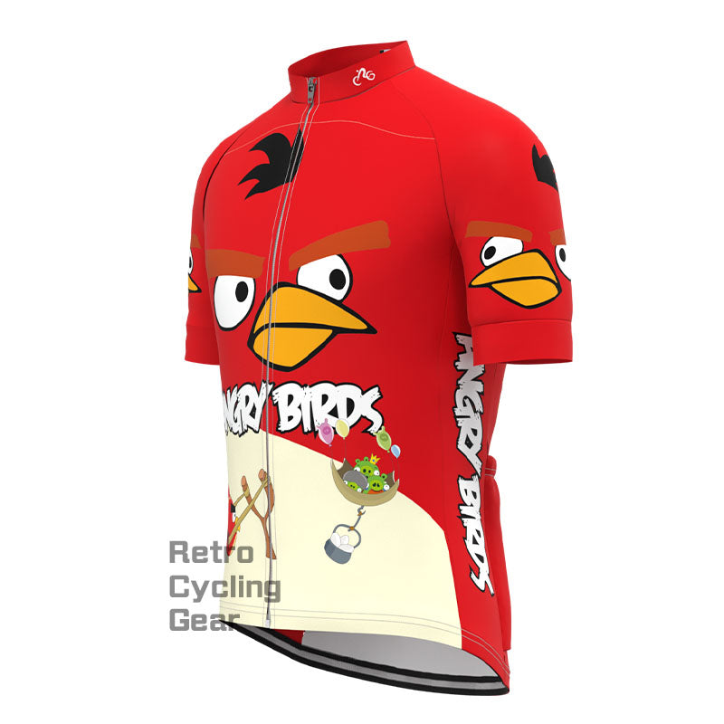 Angry Birds Rotes Kurzarm-Radtrikot