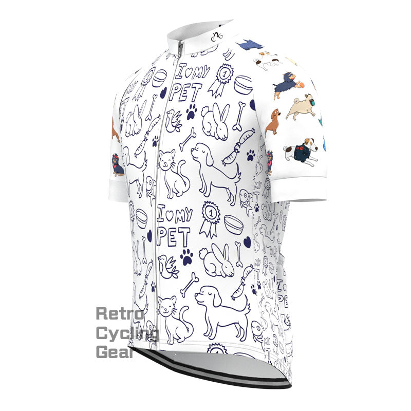 Cartoon animals Short Sleeves Cycling Jersey
