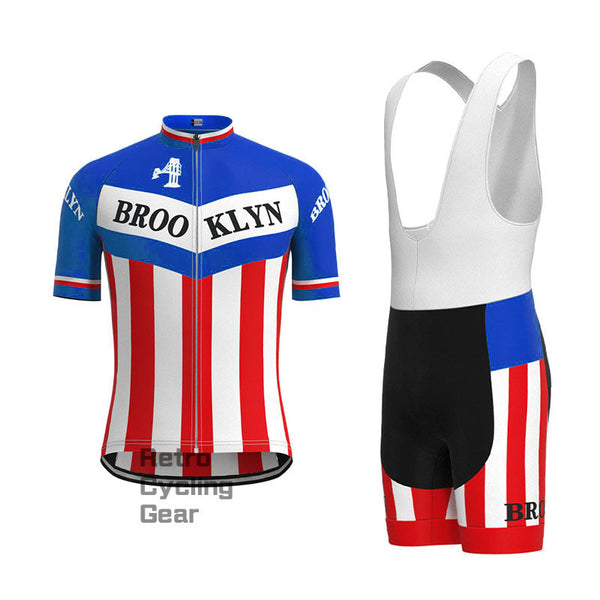 Brooklyn Blue Retro Short Sleeve Cycling Kit